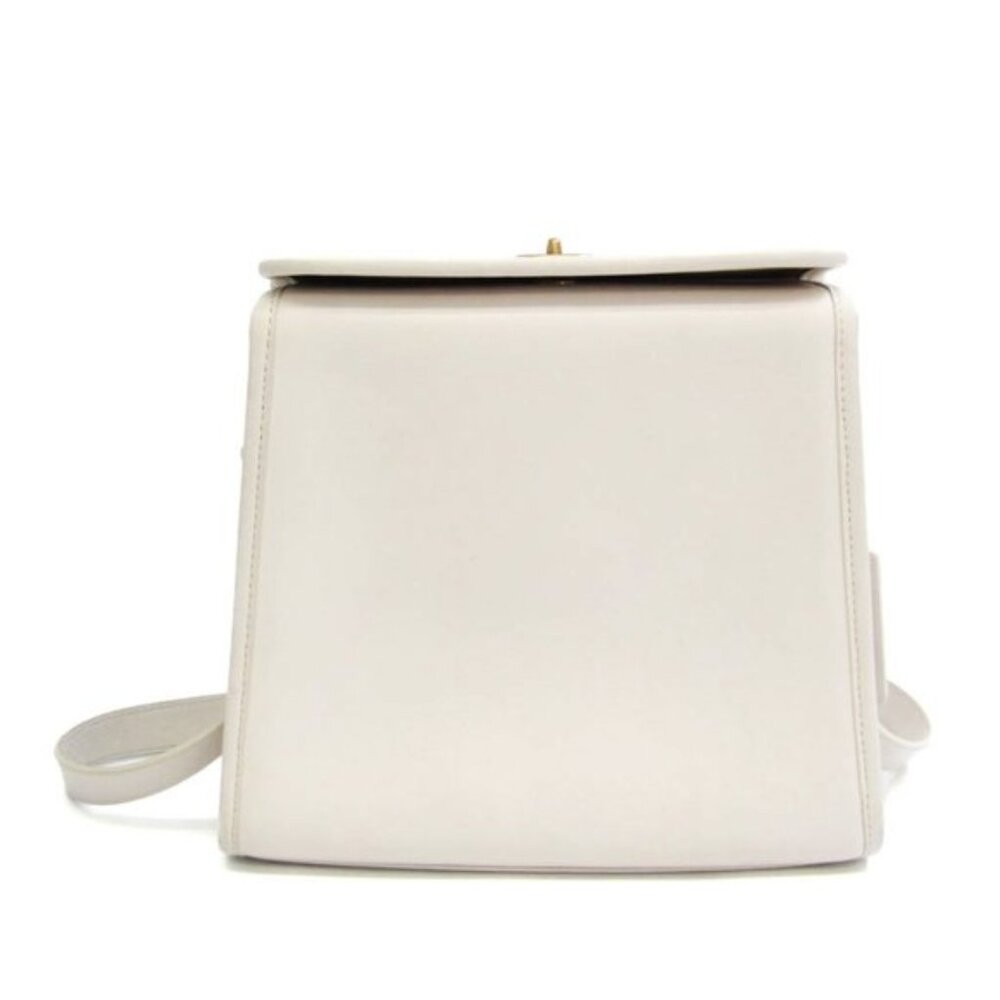 COACH One Shoulder Bag 1980-137 White Leather Mini Limited Edition Handbag